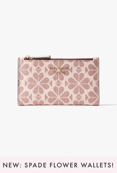 new: spade flower wallets!